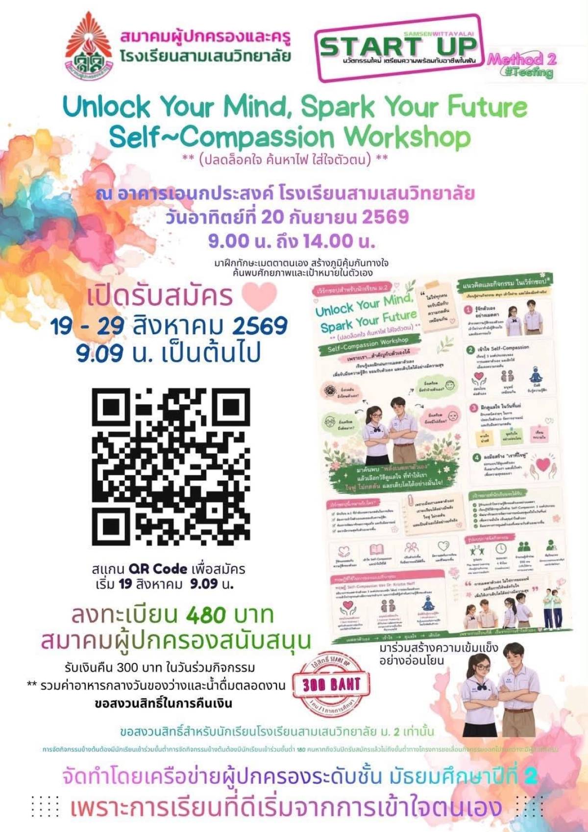 Unlock Your Mind, Spark Your Future, Self~Compassion Workshop