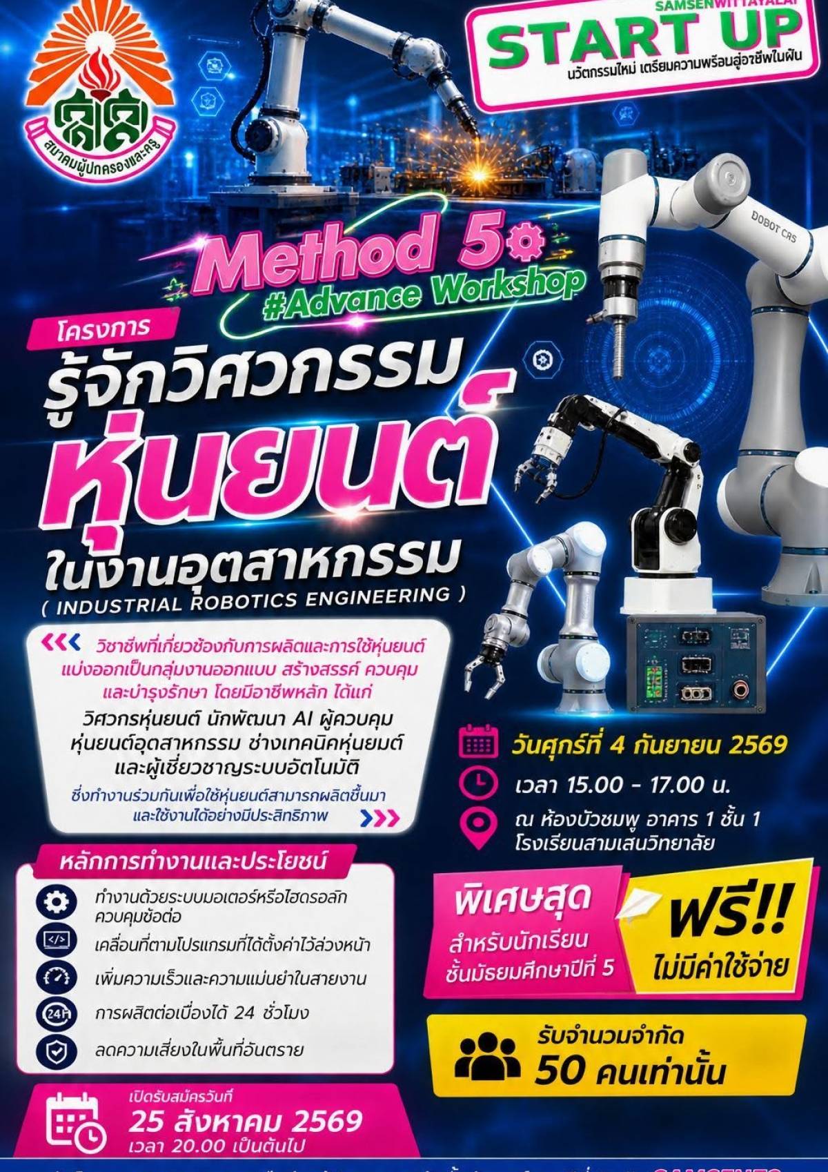 🤖 เปิดโลกวิศวกรรมหุ่นยนต์ สู่อาชีพแห่งอนาคต